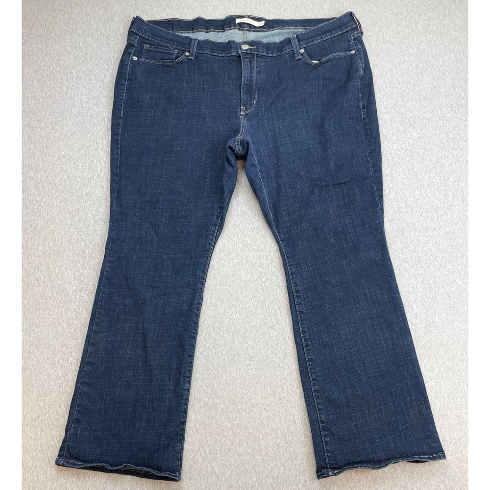 Levis Jeans Womens 22W (42x29 fit) Blue Cotton Blend Stretch Classic‎ Bootcut